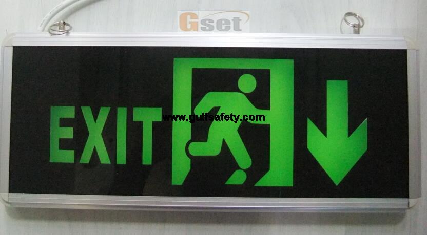 SIGN 15X35 ILLUMINATED EMERGENCY EXIT WITH LIGHT