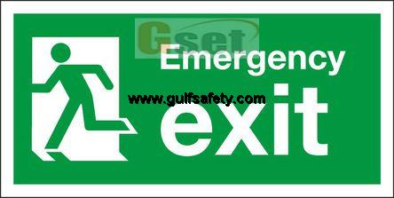 SIGNAGE EMERGENCY EXIT A4