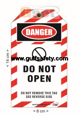 GSET LOCKOUT TAG DO NOT OPEN