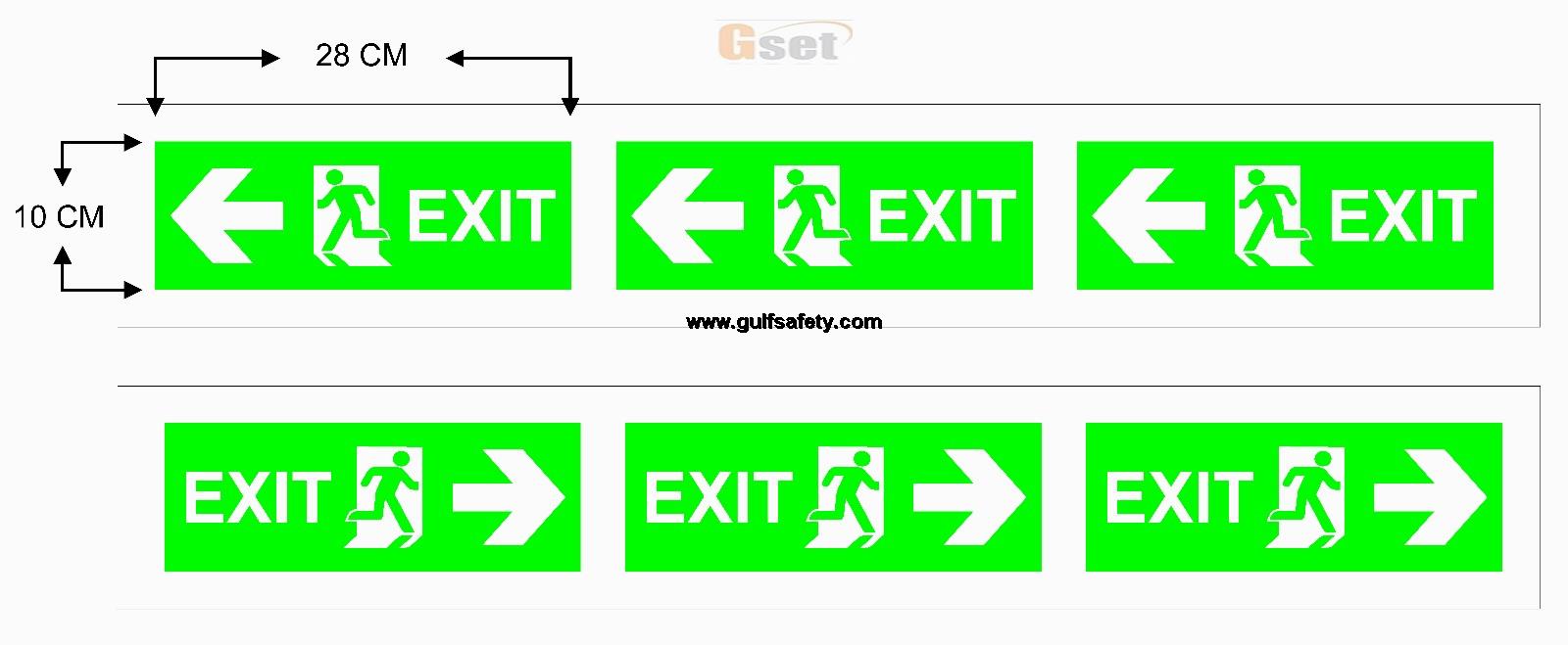 SIGN STICKER EXIT ROLL