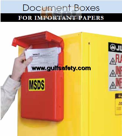 STORAGE BOX FOR MSDS DOCUMENTS
