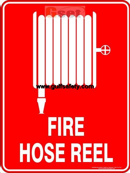 SIGN FIRE HOSE REEL 25X20CM ON HARD BOARD