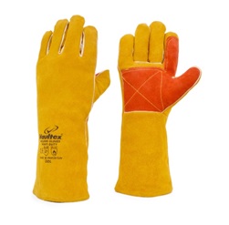 VAULTEX DOUBLE PALM LEATHER WELDING GLOVES-16 INCH-DDL