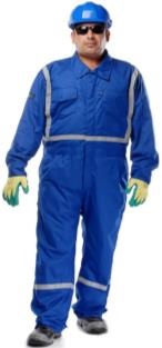 VAULTEX " NOMEX® - IIIA FLAME RETARDANT OVERALL BY DU PONT™ WITH REFLECTIVE STRIPS - NOBR