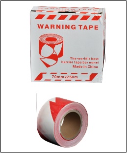 ZEBRA TAPE WARNING TAPE RED AND WHITE -70 MM X 250 METERS - ZT250