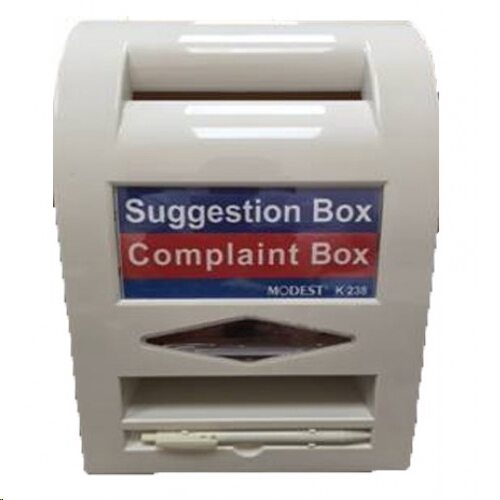 SUGGESTION BOX ,COMPLAINT BOX