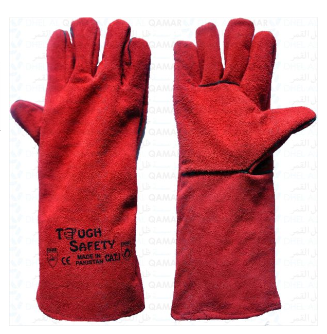 GLOVES WELDING RED 16 INCH TOUGH