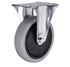 CASTER WHEEL FIXED PLASTIC  STANDARD INDUSTRIAL CASTERS - 11XXXBPPF