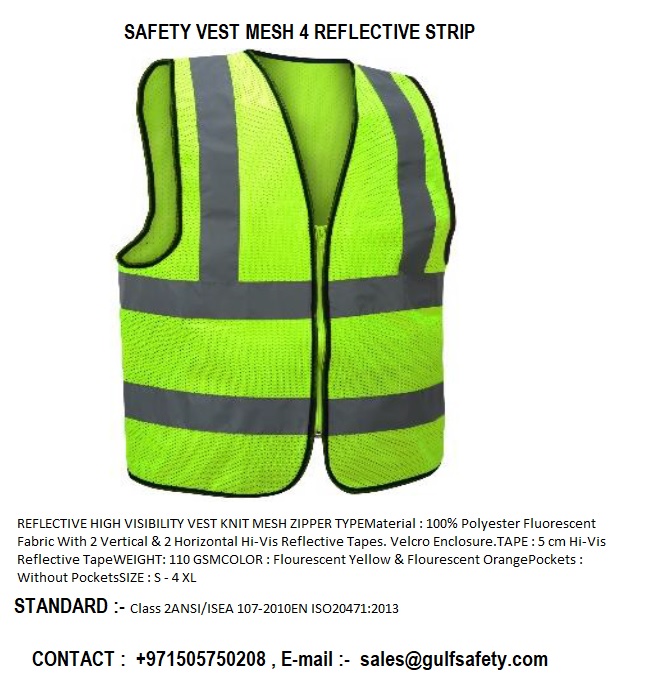 SAFETY VEST MESH TYPE EMPIRAL YELLOW