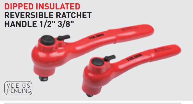 RATCHET REVERSIBLE HANDLE 1/2" DIPPED INSULATED - 42112