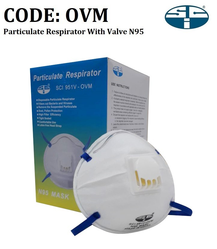 DUST MASK N95 SCI-951V-OVM WITH VALVE