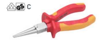 INJECTION INSULATED ROUND NOSE PLIERS - 11216
