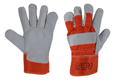 LEATHER WORKING GLOVES SINGLE PALM IJT