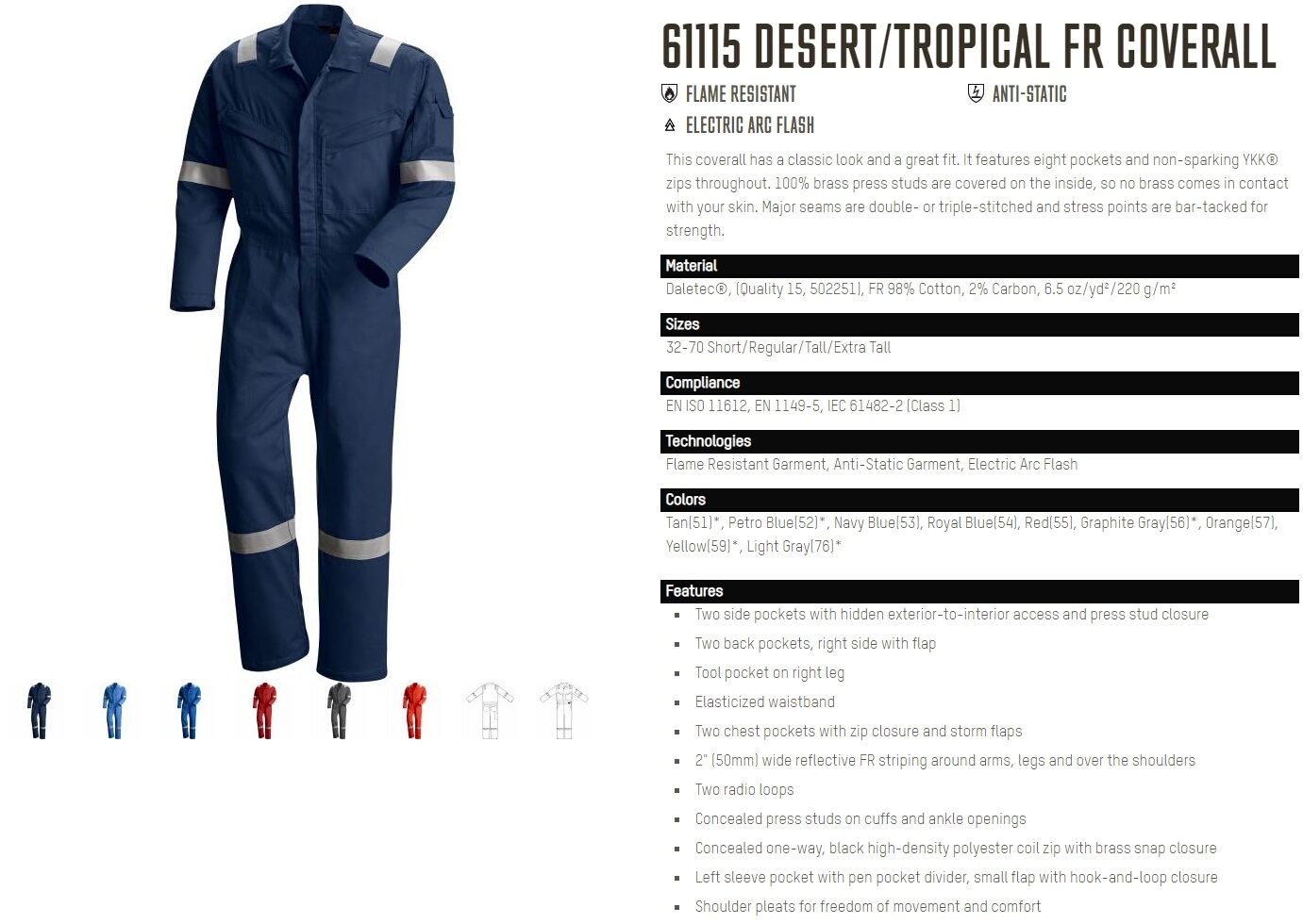 COVERALL REDWING 61115 RED DESERT / TROPICAL FR