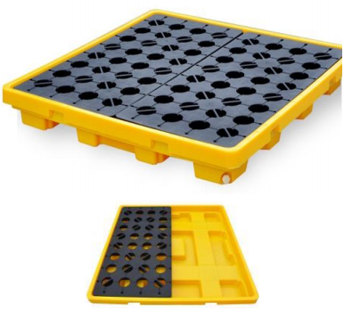4 DRUM SPILL PALLET RGLR LOW PROFILE WITH DRAIN DSPL4 D-SAFE CHINA