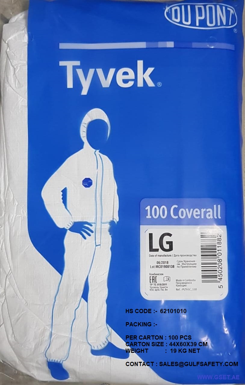 COVERALL DISPOSABLE TYVEK