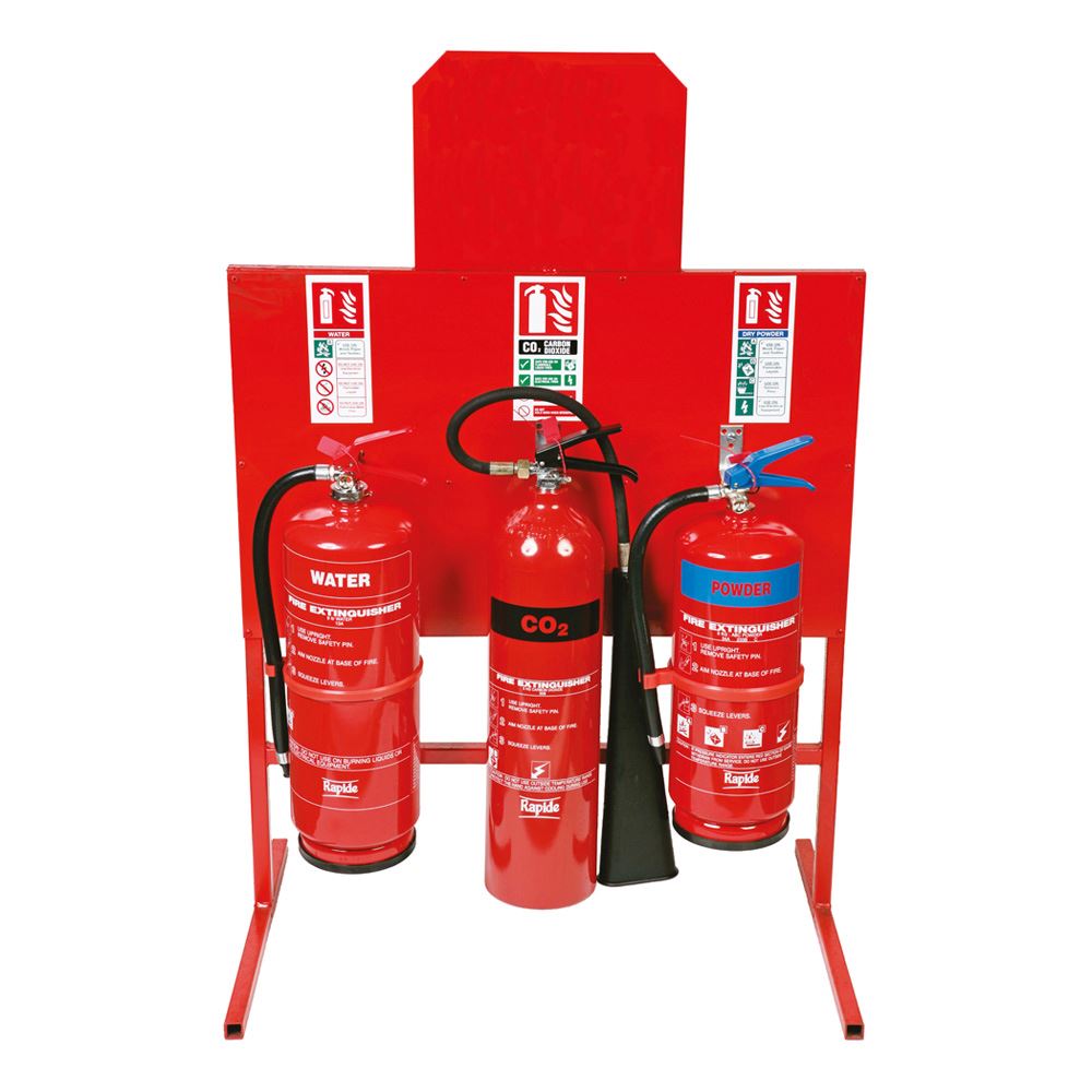 FIRE EXTINGUISHER STAND 3 CYLINDER  METAL