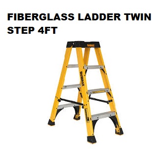 FIBERGLASS LADDER TWIN STEP 4FT