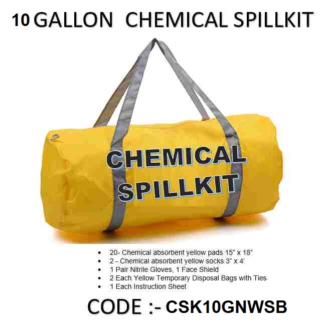 SPILLKIT CHEMICAL 10 G CSK10GNWSB