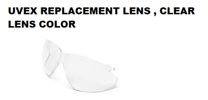 UVEX REPLACEMENT LENS , CLEAR LENS COLOR