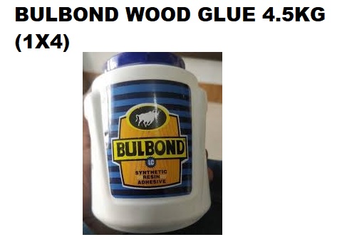 BULBOND WOOD GLUE 4.5KG (1X4)