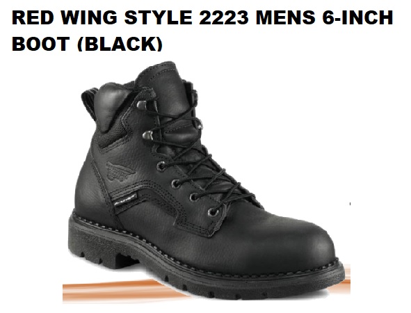 RED WING STYLE 2223 MENS 6-INCH BOOT (BLACK)