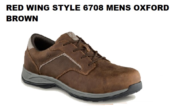 RED WING STYLE 6708 MENS OXFORD BROWN
