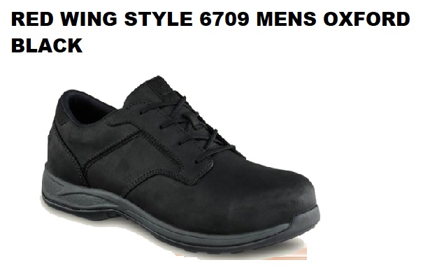 RED WING STYLE 6709 MENS OXFORD BLACK