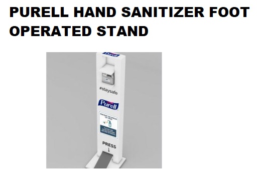 PURELLHAND SANITIZER FOOT OPERATED STAND