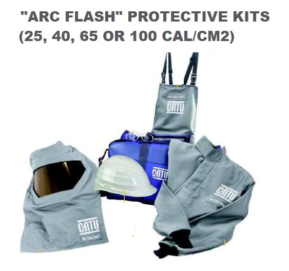 ARC FLASH  PROTECTIVE KITS , (25, 40, 65 OR 100 CAL,CM2 )