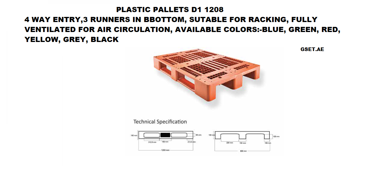 PLASTIC PALLET D1 1208