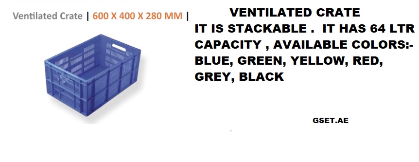 VENTILATED CRATE (EXTRA LONG )