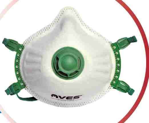 FFP3 MASK CUP WITH VALVE AVES
