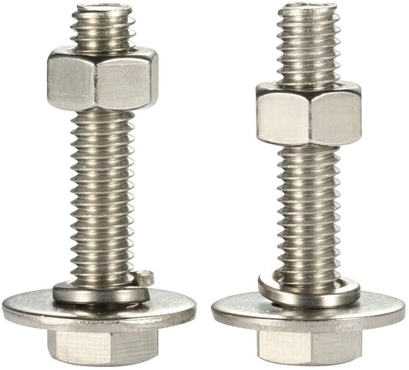 HEX BOLT - SS M16 X 75MM WITH NUT & WASHER & NUT