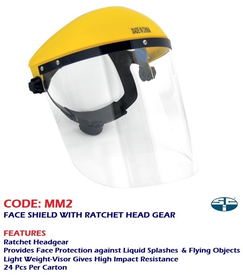 FACE SHIELD WITH RATCHET HEAD GEAR - MM2