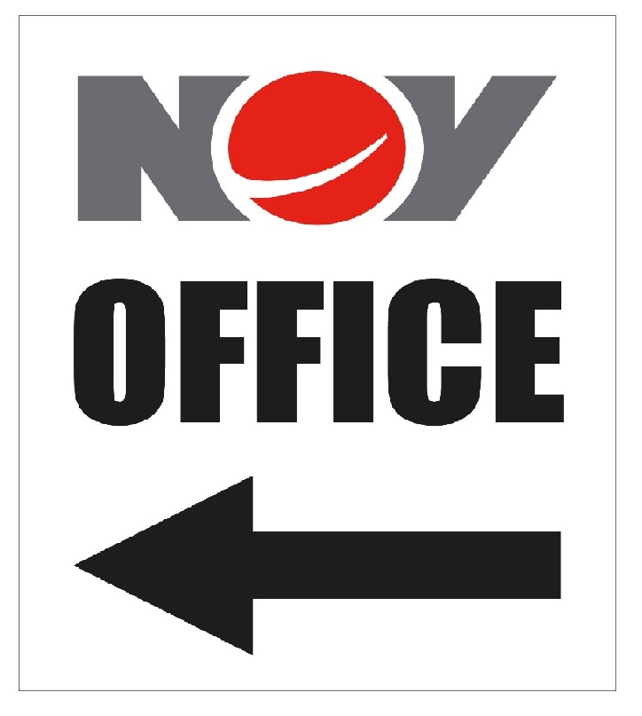 NOV OFFICE ( WITH LEFT ARROW) SIGN