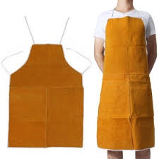 COW LEATHER APRONS WELDING BROWN