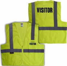 VISITOR SAFETY VEST MESH CLASS 2 WITH ZIPPER CLOSER