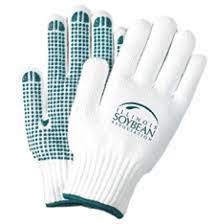 FREEZER GLOVES WITH GREEN GRIP DOTS
