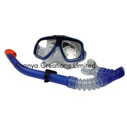 ACL BLUE SWIMMING MASK AND SNORKEL SET