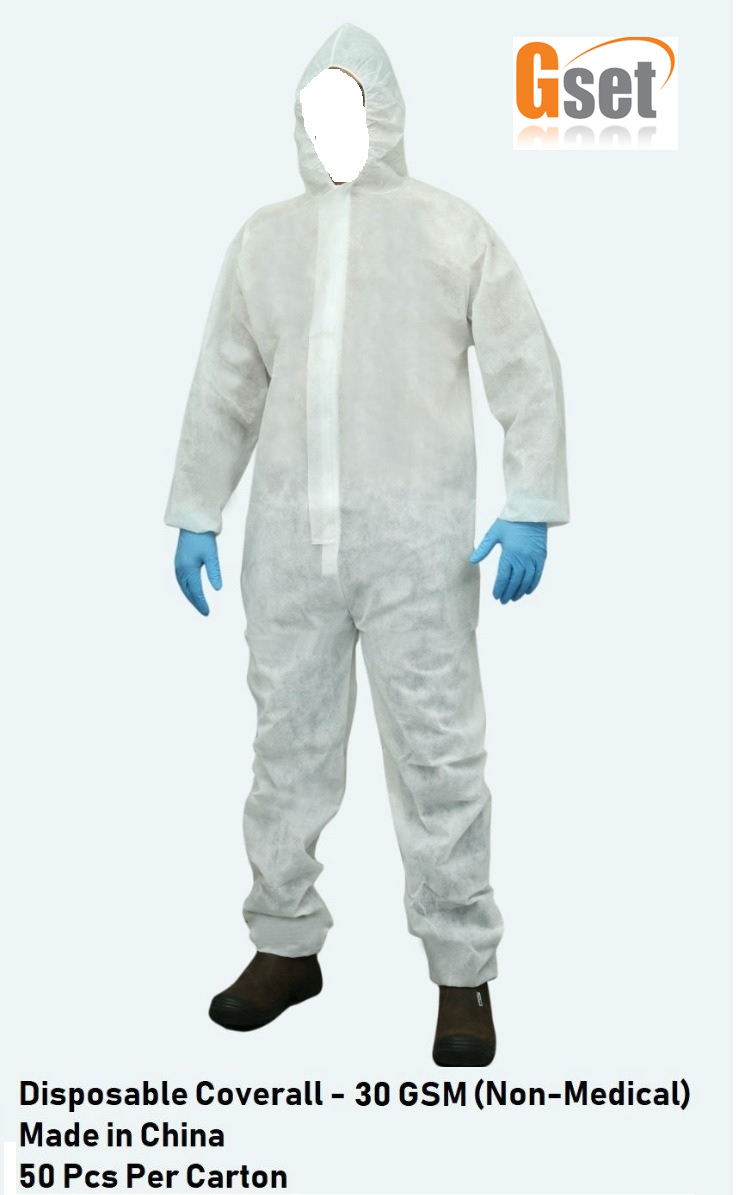 COVERALL DISPOSABLE 30GSM