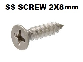 SS SCREW 2X8MM