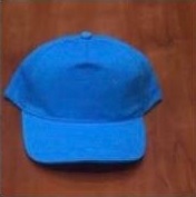 5 PANNEL KIDS BRUSH VELCRO CAP BLUE