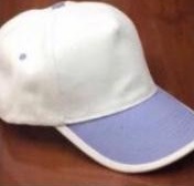 COTTON CAP WHITE, LIGHT BLUE