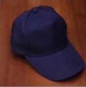5 PANNEL POLY COTTON VELCRO CAP DARK BLUE
