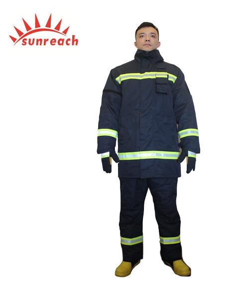 FIREMAN FIRE FIGHTING SUIT NOMEX 111A FABRIC SR-F1012 NAVY BLUE