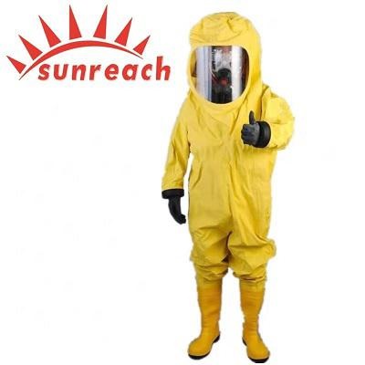 FIREMAN LIQUID-TIGHT CHEMICAL PROTECTIVE CLOTHING SR-F1082 YELLOW