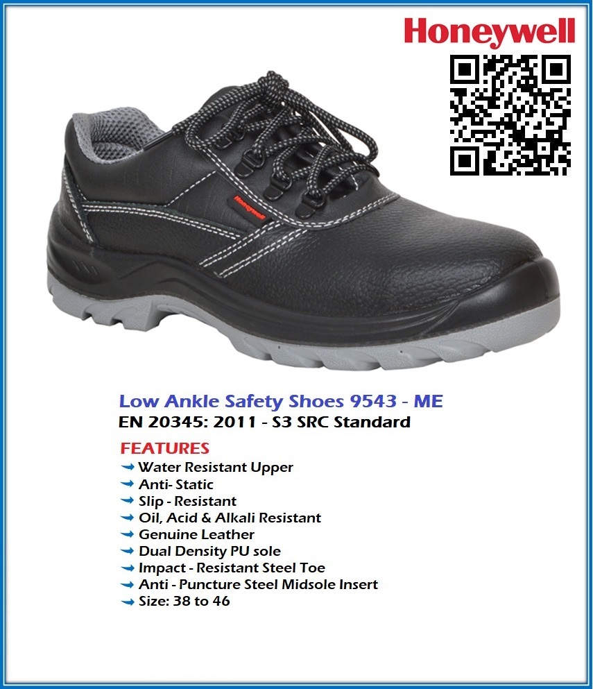 SAFETY SHOES LOW ANKLE HONEYWELL 9543-ME GTA