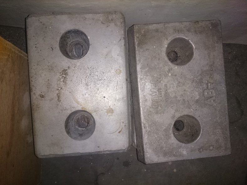 ZINC ANODES BOLTED TYPE