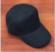 5 PANEL BRUSH VELCRO CAP BLACK